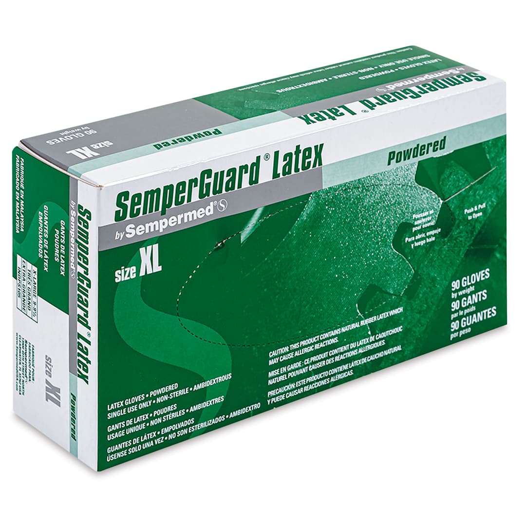 Open in modal - Glove Pack - X-Large, Latex, Powdered, Pkg of 100