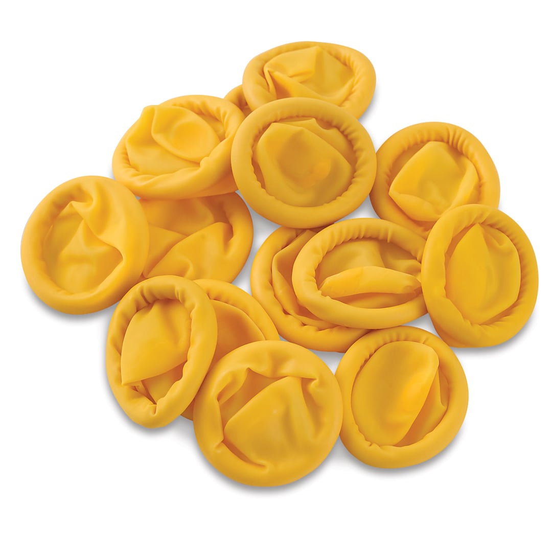 Open in modal - Latex Finger Cots - Pile of Large Size Finger cots shown