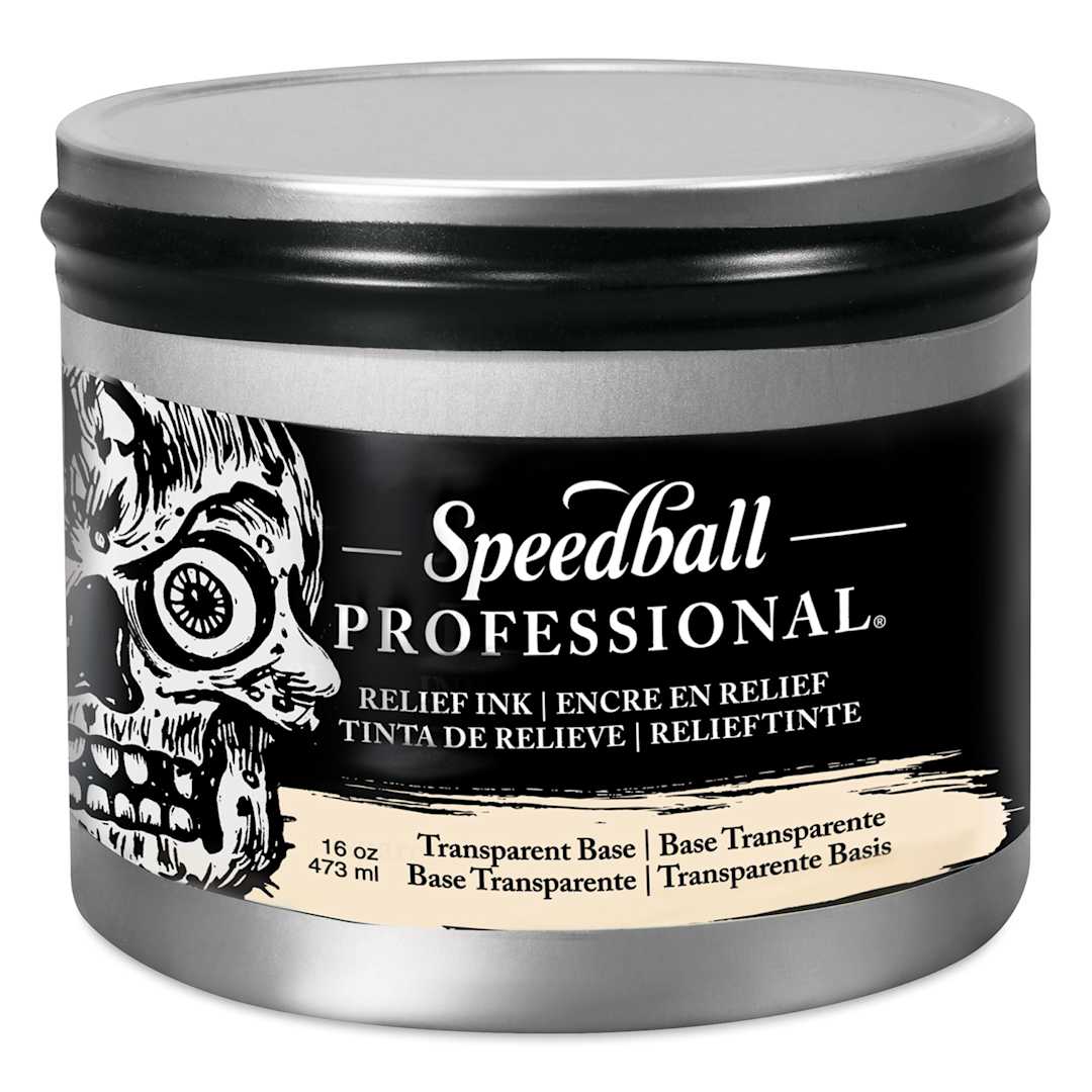 Open in modal - Speedball Professional Relief Ink - Transparent Base, 16 oz