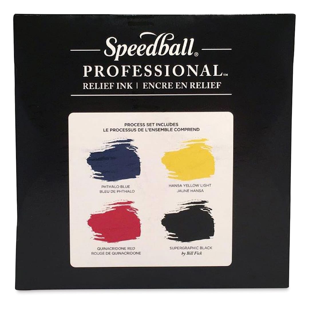 Open in modal - Speedball Professional Relief Ink - Set of 4 Colors, 8 oz each