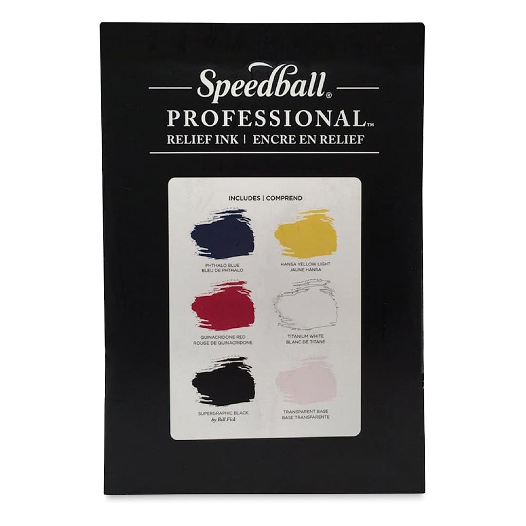 Open in modal - Speedball Professional Relief Ink - Set of 6 Colors, 8 oz each