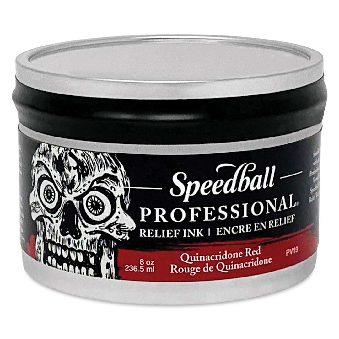 Open in modal - Speedball Professional Relief Ink - Quinacridone Red, 8 oz