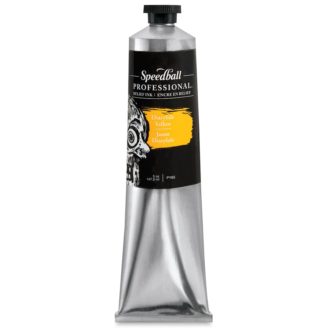 Open in modal - Speedball Professional Relief Ink - Diarylide Yellow, 5 oz, Tube