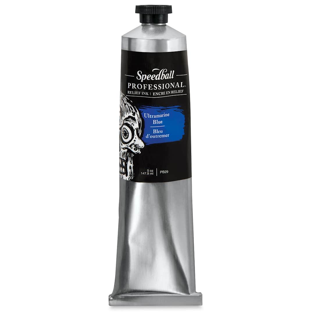 Open in modal - Speedball Professional Relief Ink - Ultramarine Blue, 5 oz, Tube