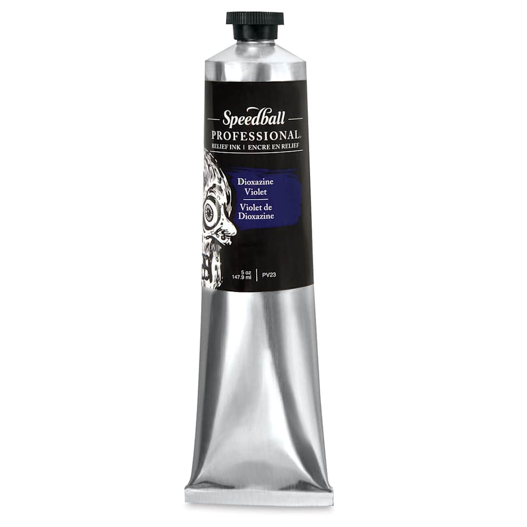 Open in modal - Speedball Professional Relief Ink - Dioxazine Violet, 5 oz, Tube
