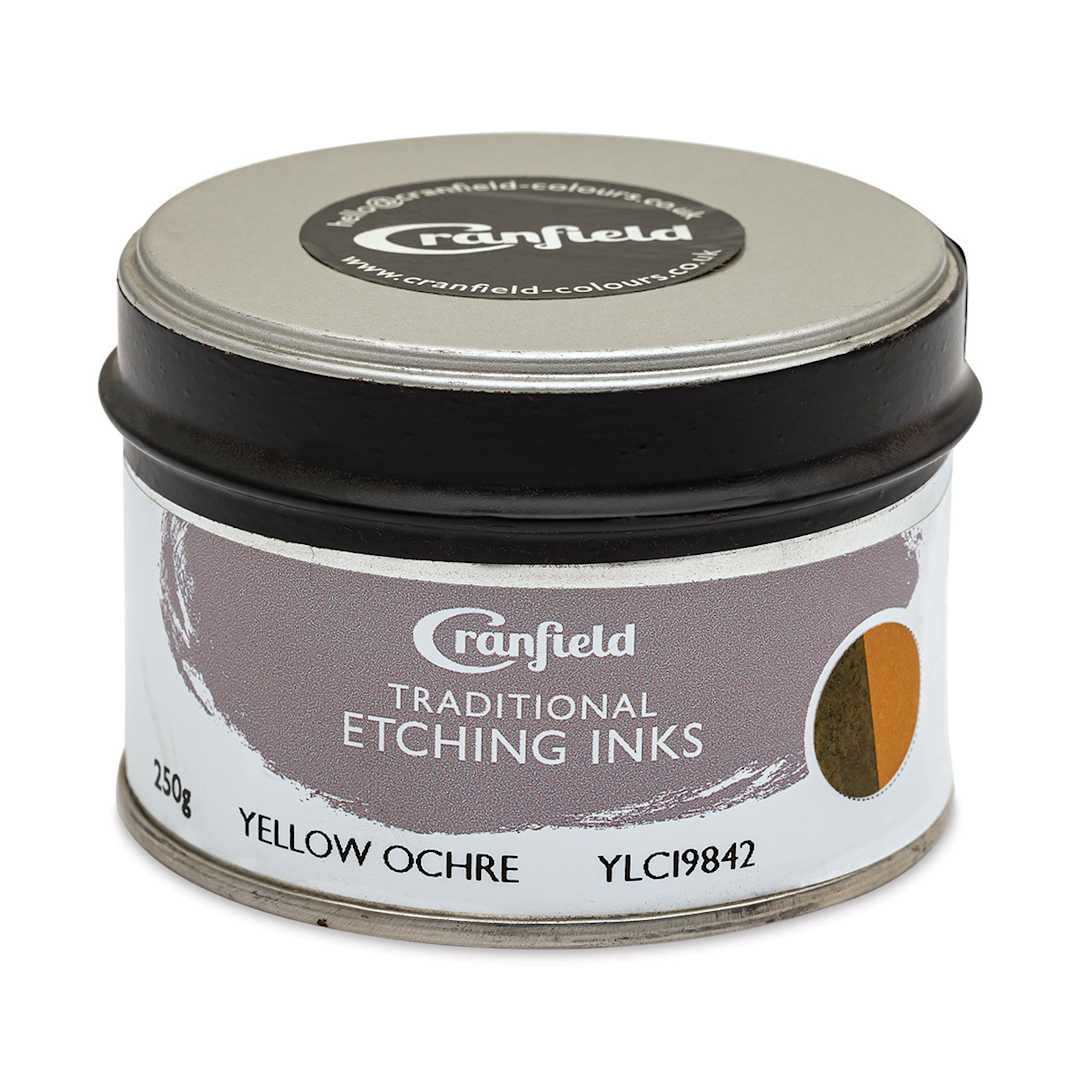 Open in modal - Cranfield Traditional Etching Ink - Yellow Ochre, 250 g - front