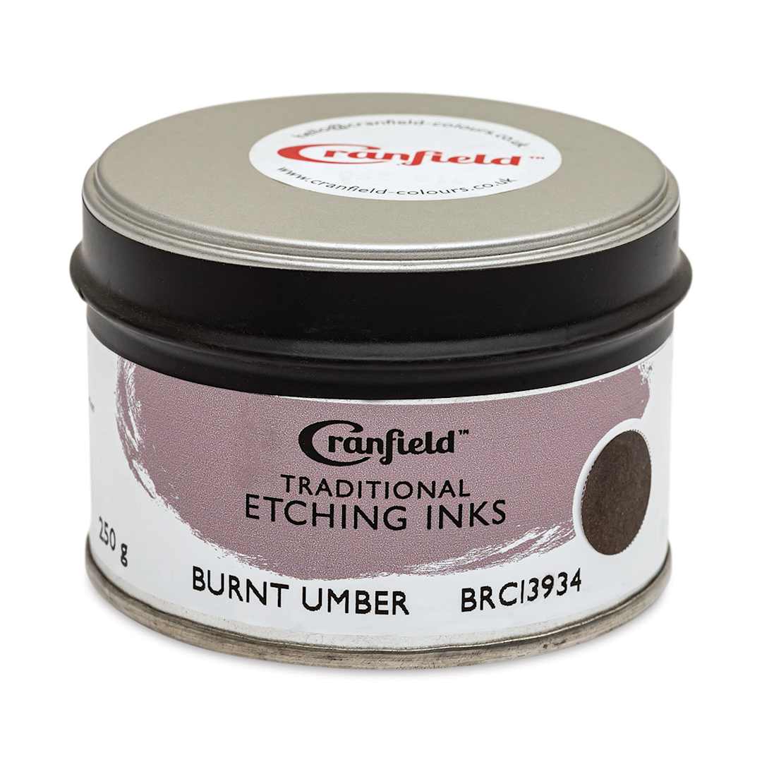 Open in modal - Cranfield Traditional Etching Ink - Burnt Umber, 250 g - front