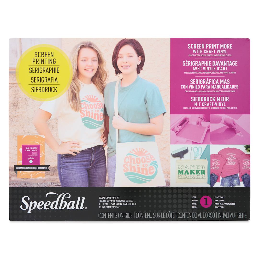 Open in modal - Speedball Deluxe Craft Vinyl Screen Printing Kit