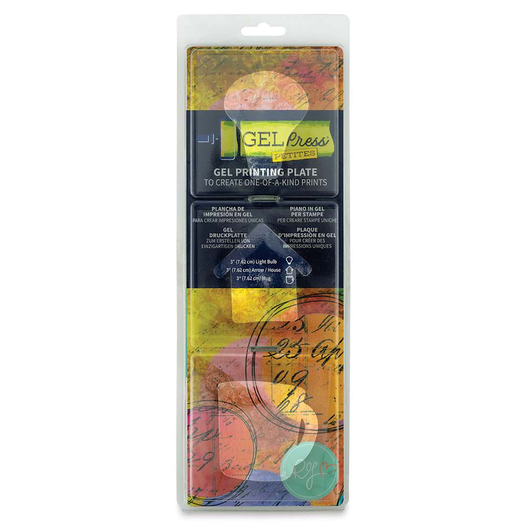 Open in modal - Gel Press Petite Printing Plates - Big Plans, Set of 3 (front of package)