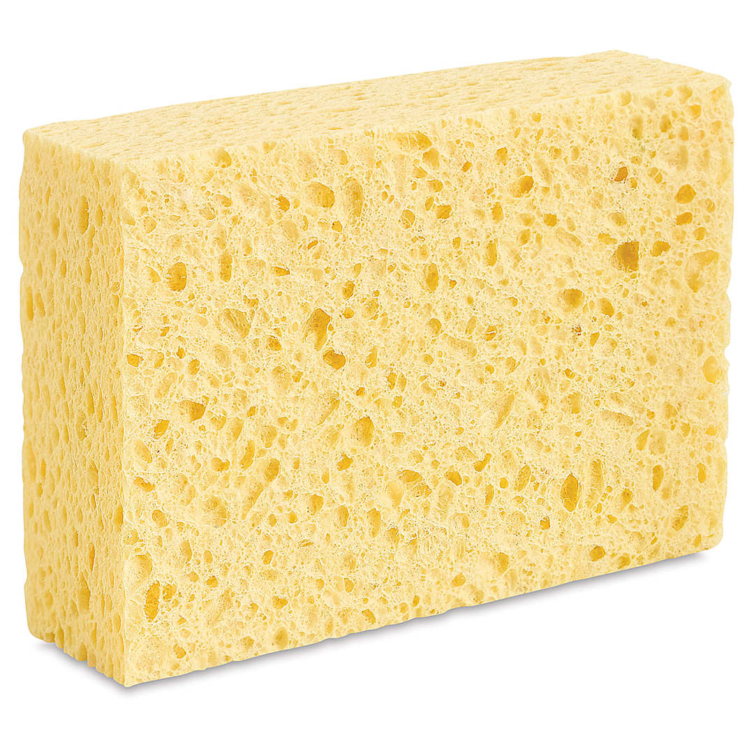 Open in modal - Commercial Cellulose Sponge - left angle view of sponge