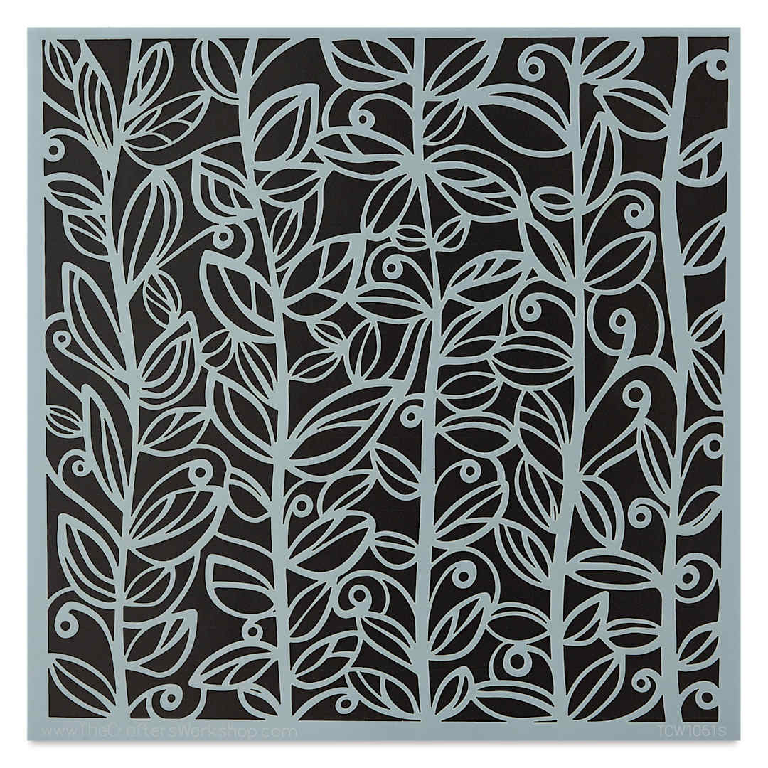 Open in modal - The Crafter's Workshop Stencil - Leafy Vines, 6" x 6"