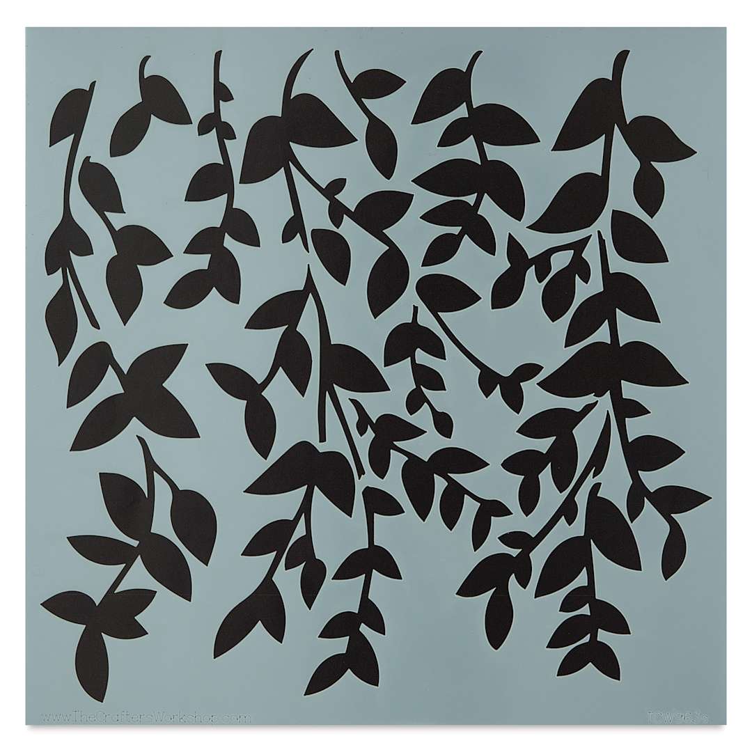 Open in modal - The Crafter's Workshop Stencil - Hanging Vines, 6" x 6"