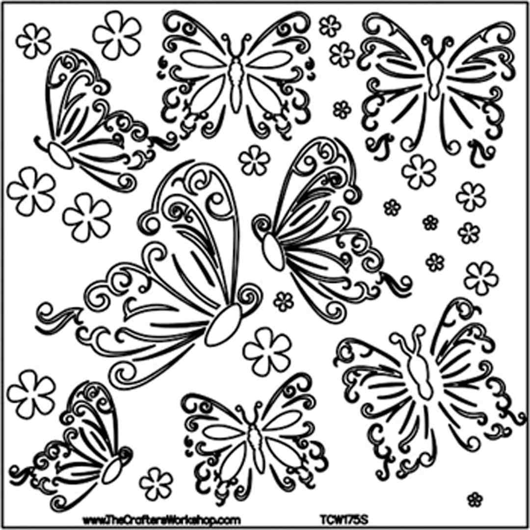 Open in modal - The Crafter's Workshop Stencils Butterflies - Peggable