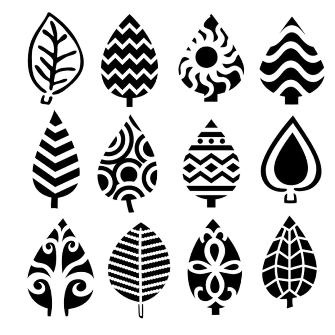 Open in modal - The Crafter's Workshop Stencils Abstract Leaves