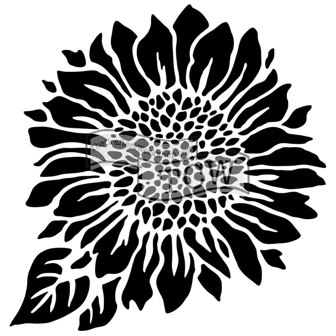 Open in modal - The Crafter's Workshop Stencils Joyful Sunflower - Peggable