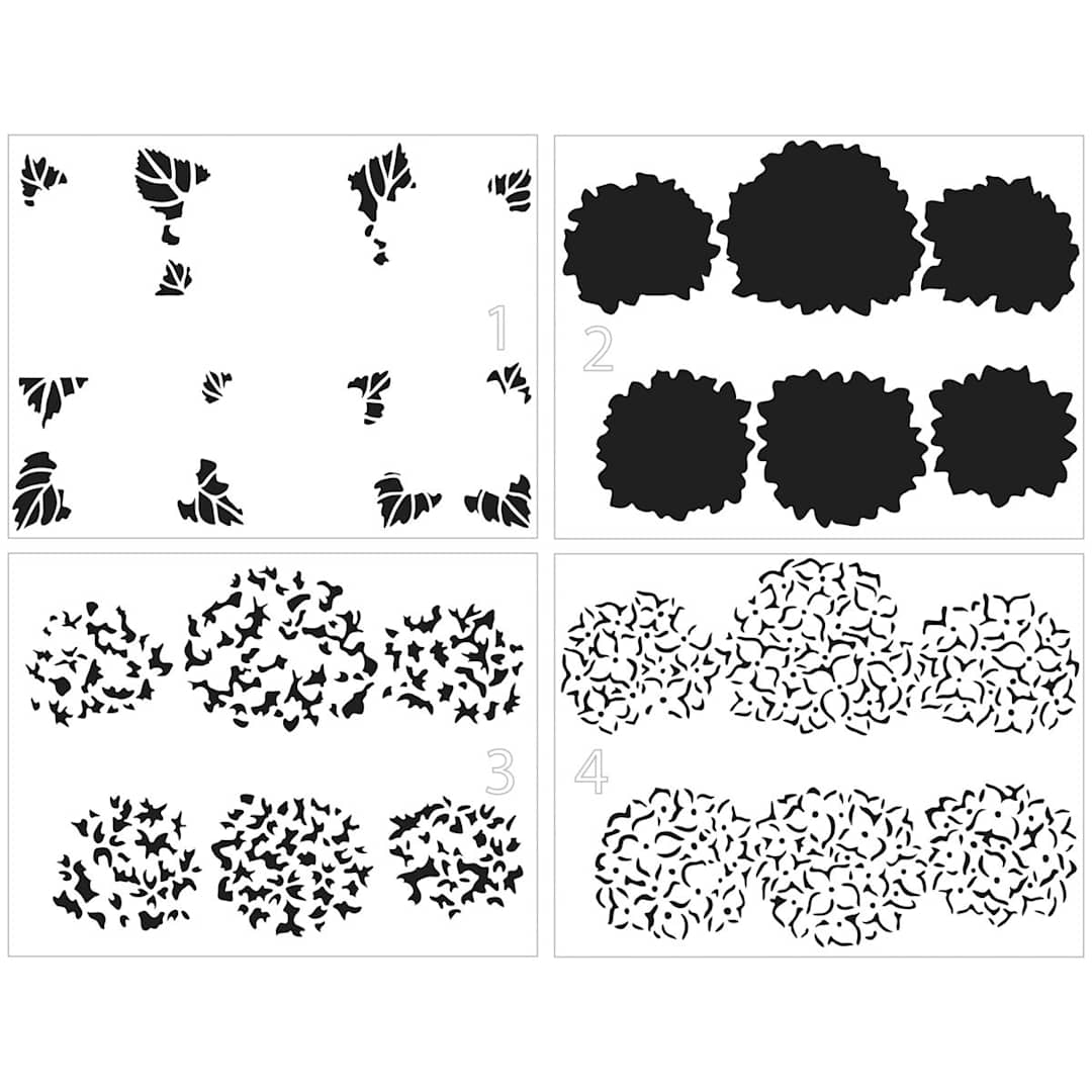 Open in modal - Layered Stencils Hydrangea Banner