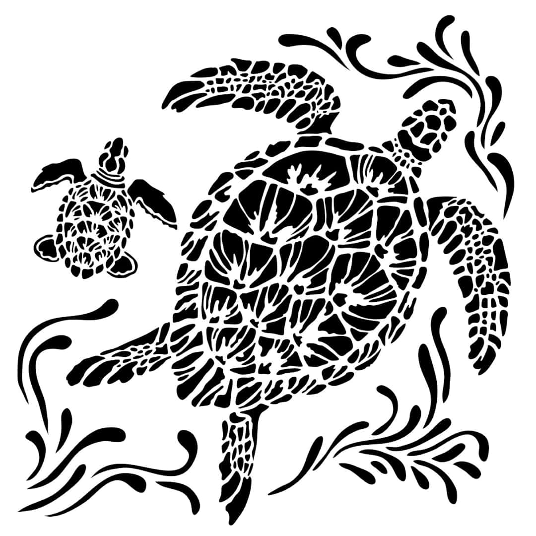 Open in modal - The Crafter's Workshop Stencils Sea Turtles - Peggable
