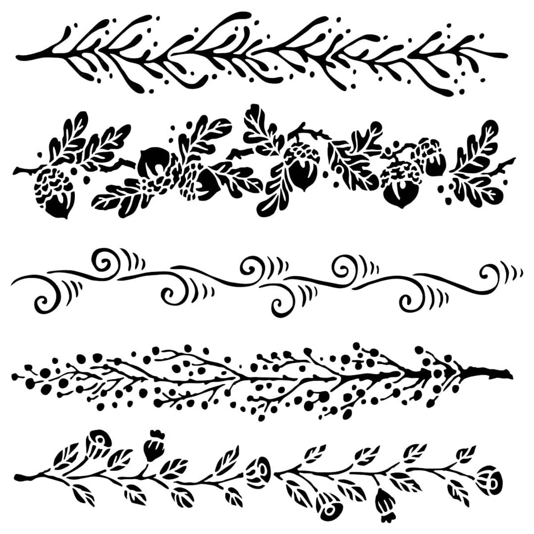 Open in modal - The Crafter's Workshop Stencils Fanciful Borders - Peggable