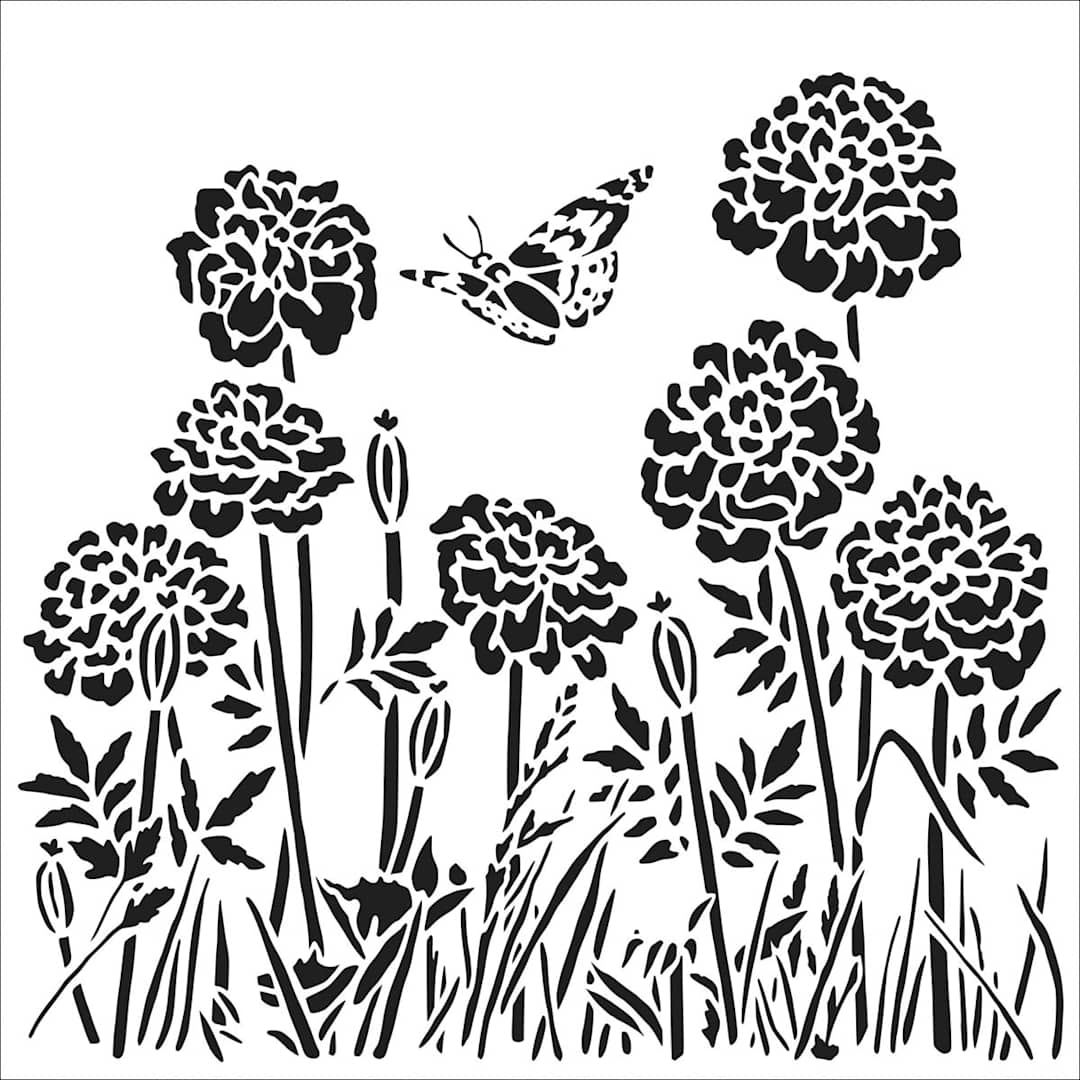 Open in modal - The Crafter's Workshop Stencils Happy Dandelions