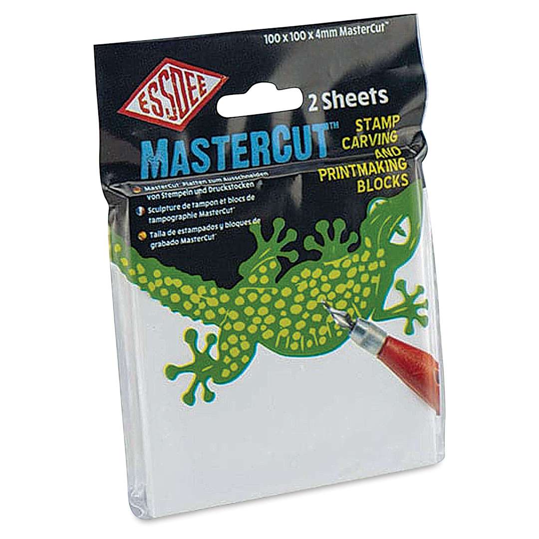 Open in modal - Essdee MasterCut Stamp Carving and Printmaking Blocks - 4" x 4", Pkg of 2