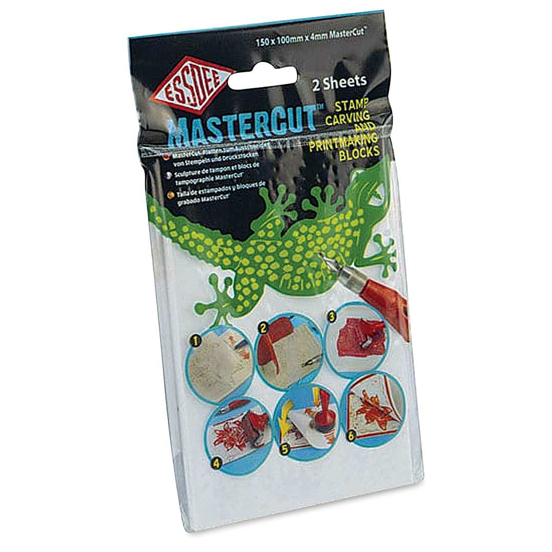 Open in modal - Essdee MasterCut Stamp Carving and Printmaking Blocks - 6" x 4", Pkg of 2