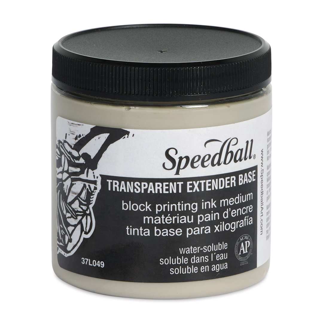 Open in modal - Speedball Water-Soluble Block Printing Ink Extender, 8 oz (Front of jar)
