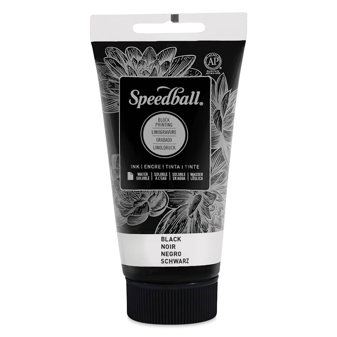 Open in modal - Speedball Water-Soluble Block Printing Ink - Black, 2.5 oz