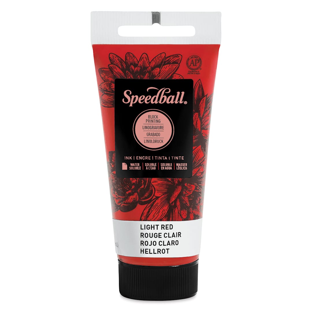 Open in modal - Speedball Water-Soluble Block Printing Ink - Light Red, 1.25 oz