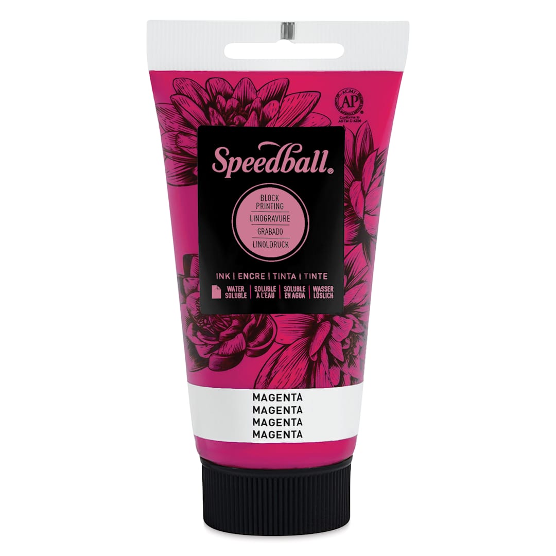 Open in modal - Speedball Water-Soluble Block Printing Ink - Magenta, 2.5 oz