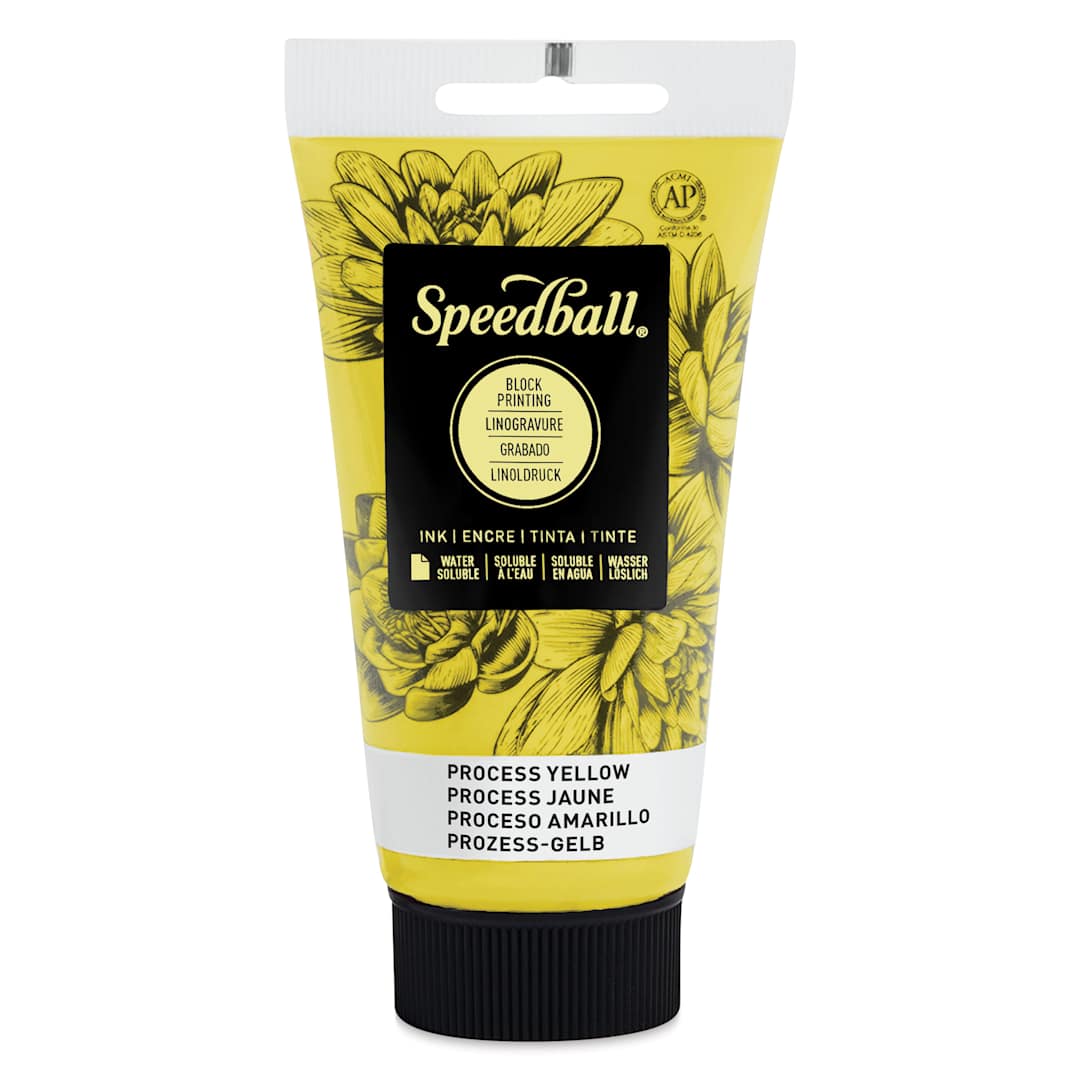Open in modal - Speedball Water-Soluble Block Printing Ink - Process Yellow, 2.5 oz