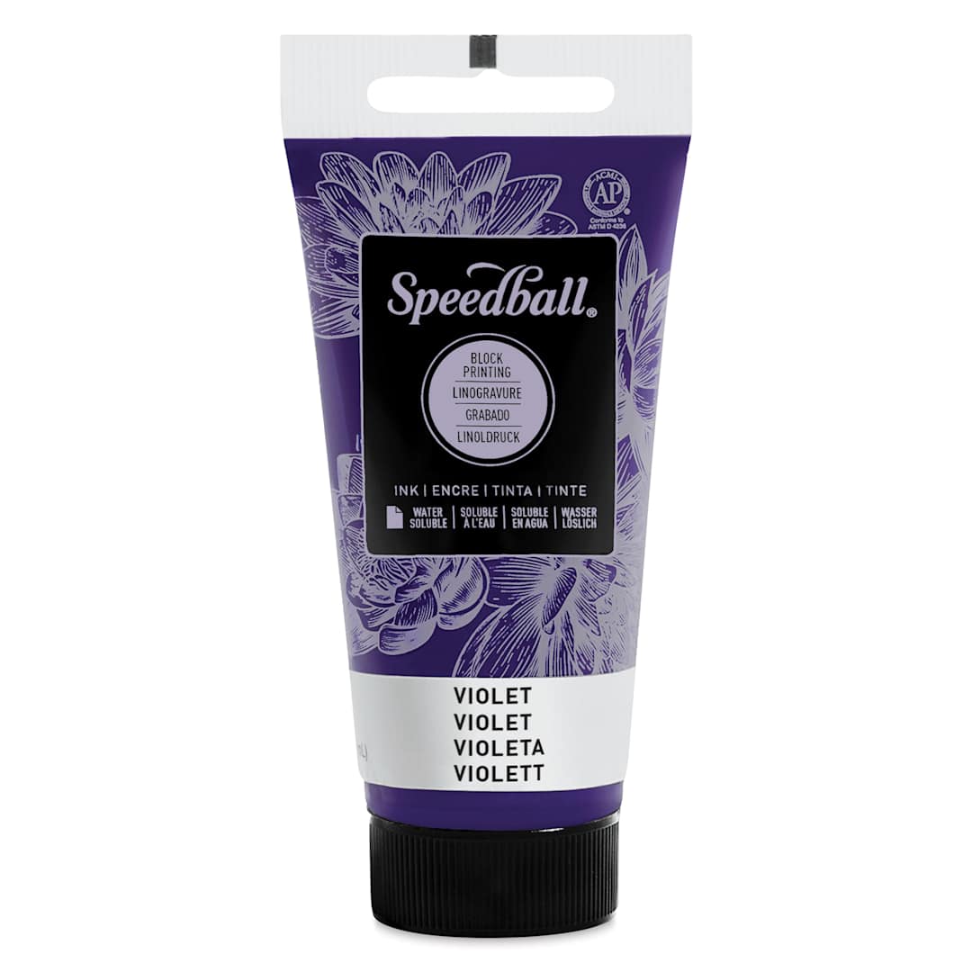 Open in modal - Speedball Water-Soluble Block Printing Ink - Violet, 1.25 oz