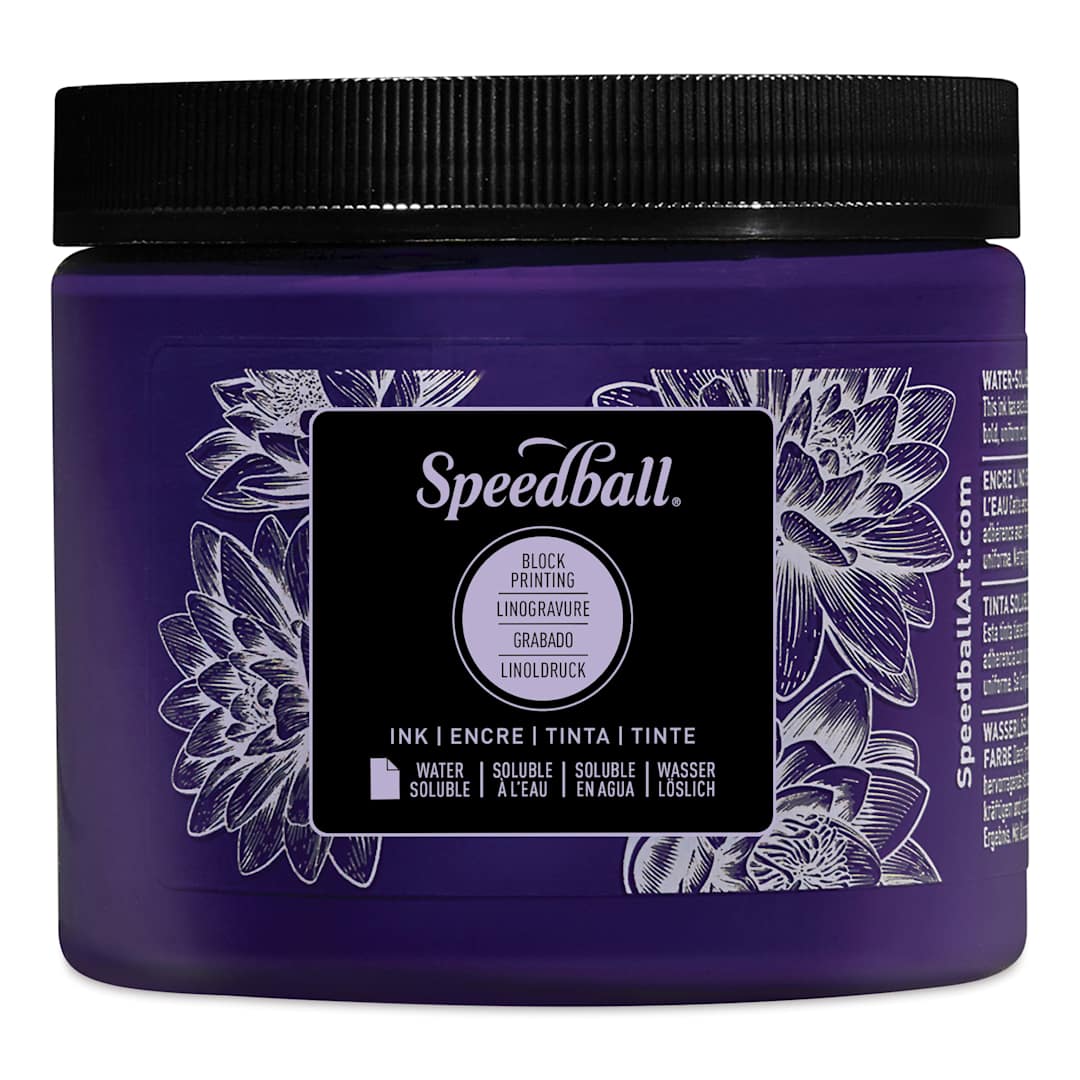Open in modal - Speedball Water-Soluble Block Printing Ink - Violet, 16 oz