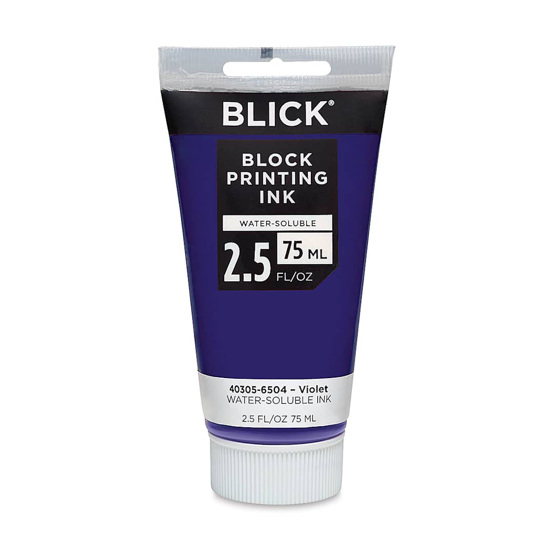 Open in modal - Blick Water-Soluble Block Printing Ink - Violet, 2.5 oz