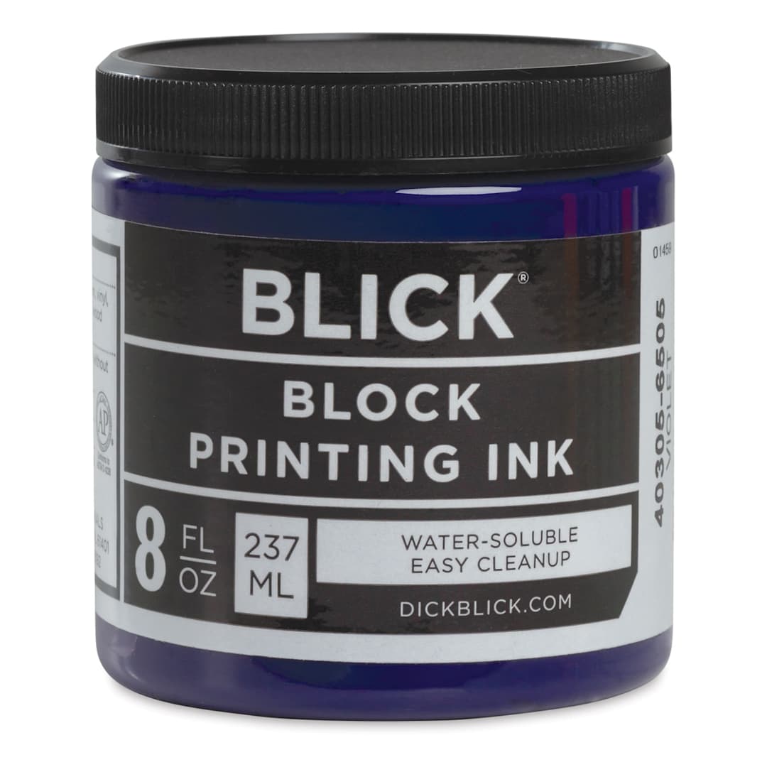 Open in modal - Blick Water-Soluble Block Printing Ink - Violet, 8 oz