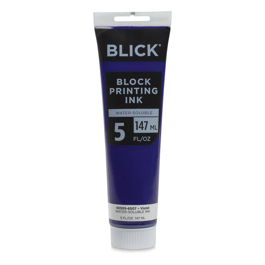 Open in modal - Blick Water-Soluble Block Printing Ink - Violet, 5 oz