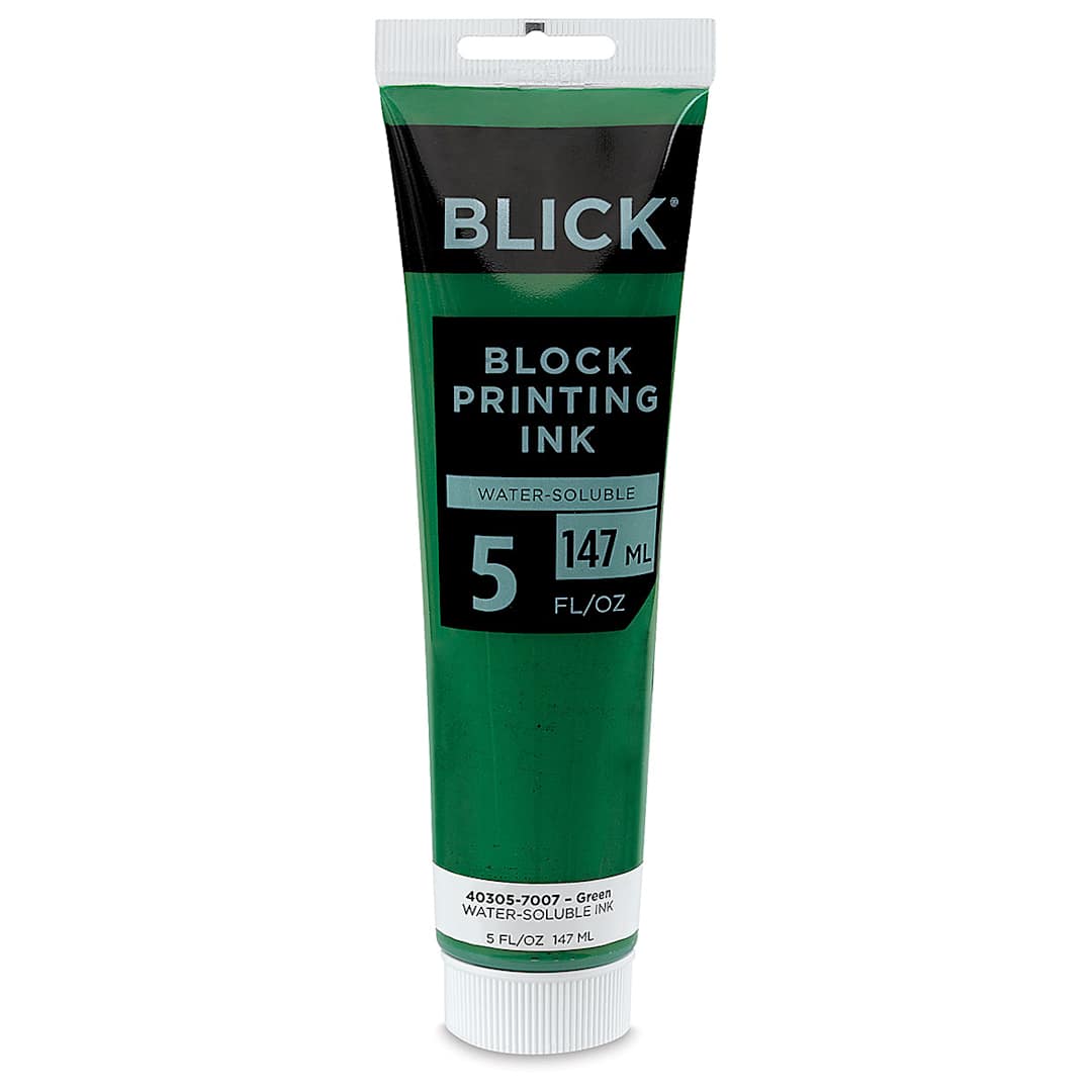 Open in modal - Blick Water-Soluble Block Printing Ink - Green, 5 oz