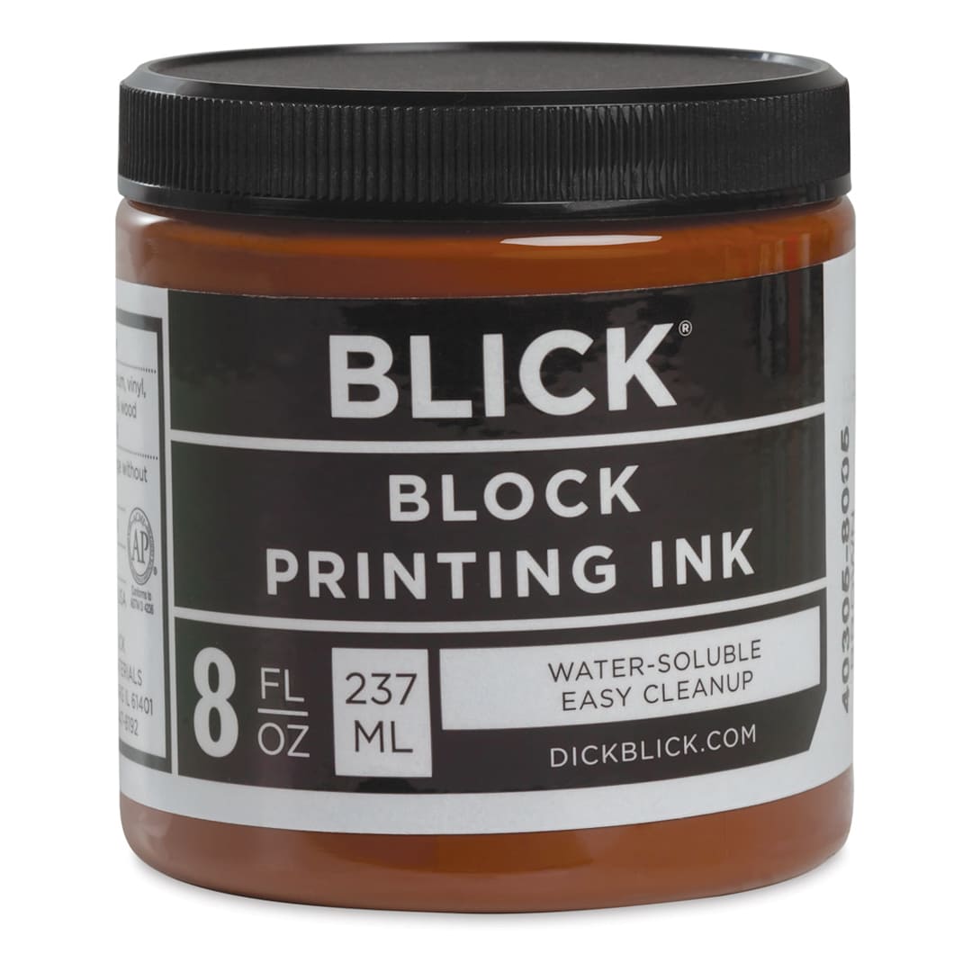 Open in modal - Water-Soluble Block Printing Ink - Brown, 8 oz