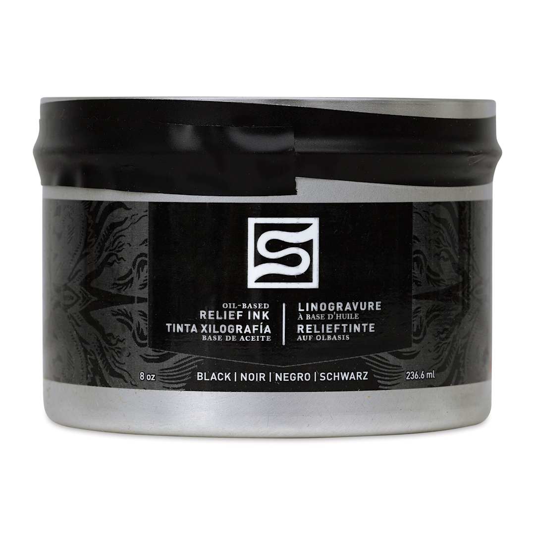 Open in modal - Speedball Oil-Based Relief Ink - Black, 8 oz front of packaging