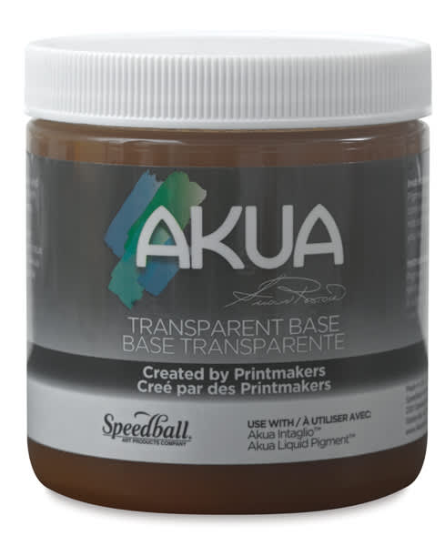 Open in modal - Akua Intaglio Transparent Base - Front of 236 ml Jar