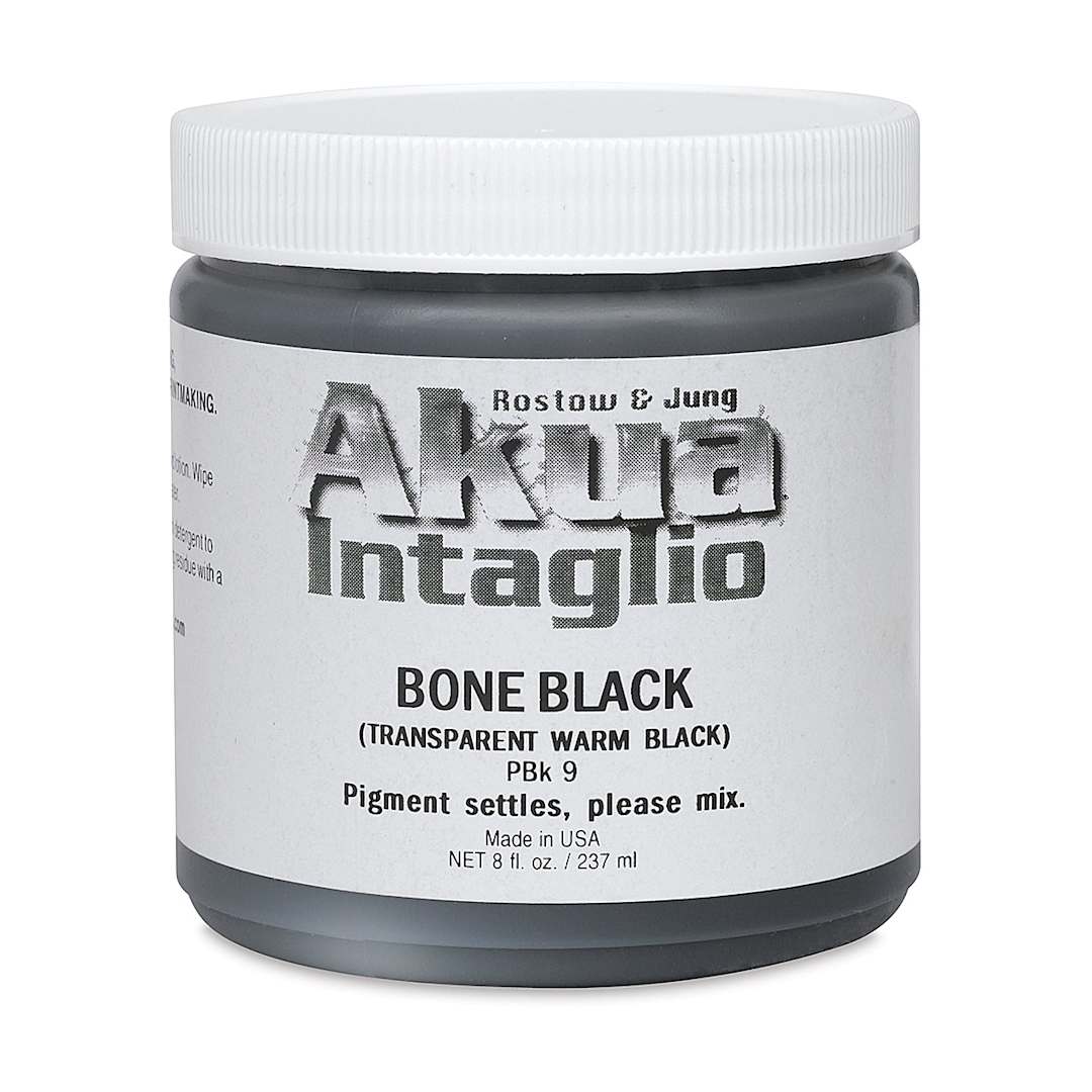 Open in modal - Akua Intaglio Ink - Bone Transparent Black, 237 ml