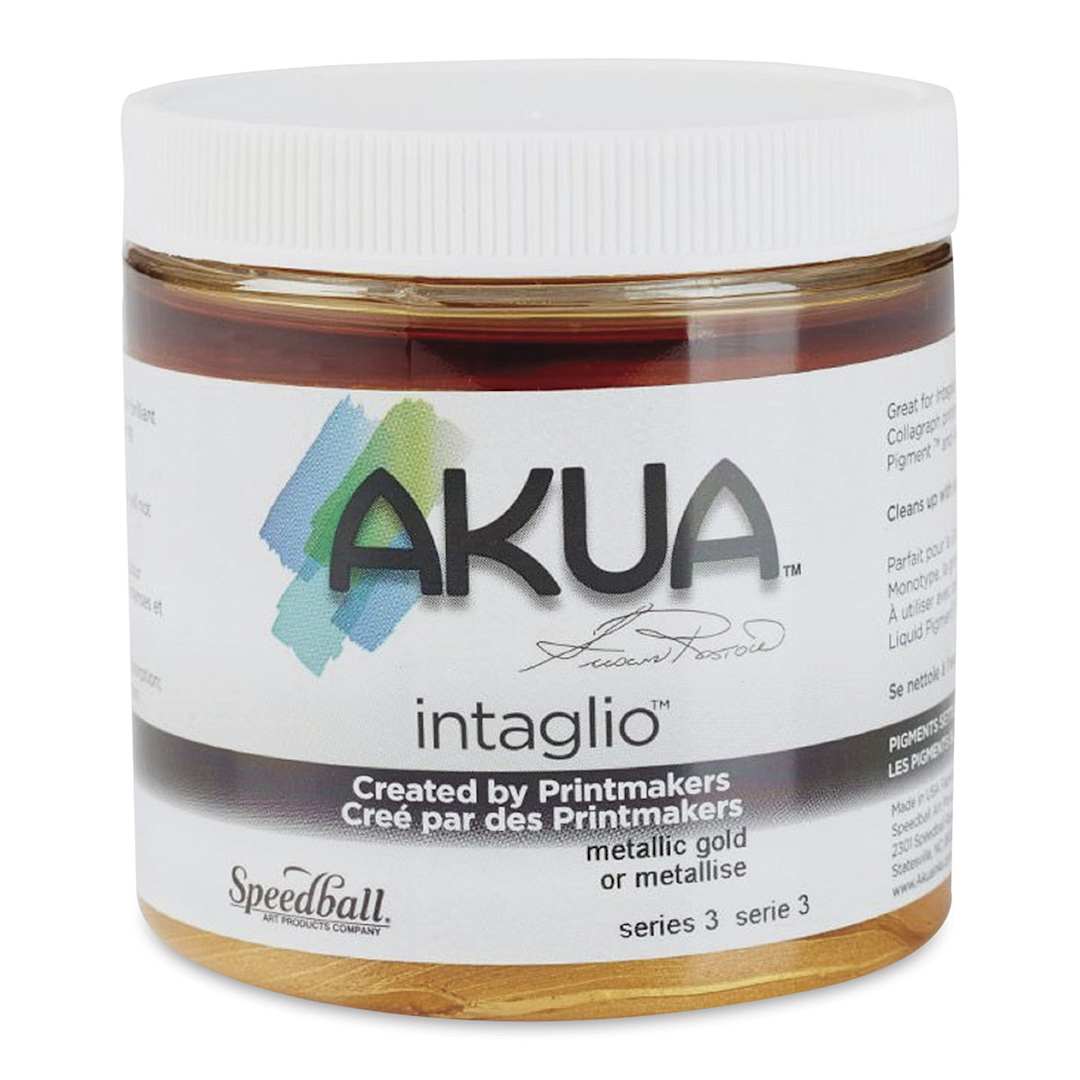 Open in modal - Akua Intaglio Ink - Metallic Gold, 237 ml