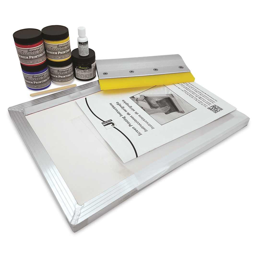 Open in modal - Jacquard Screen Printing Kit - Components of Kit shown
