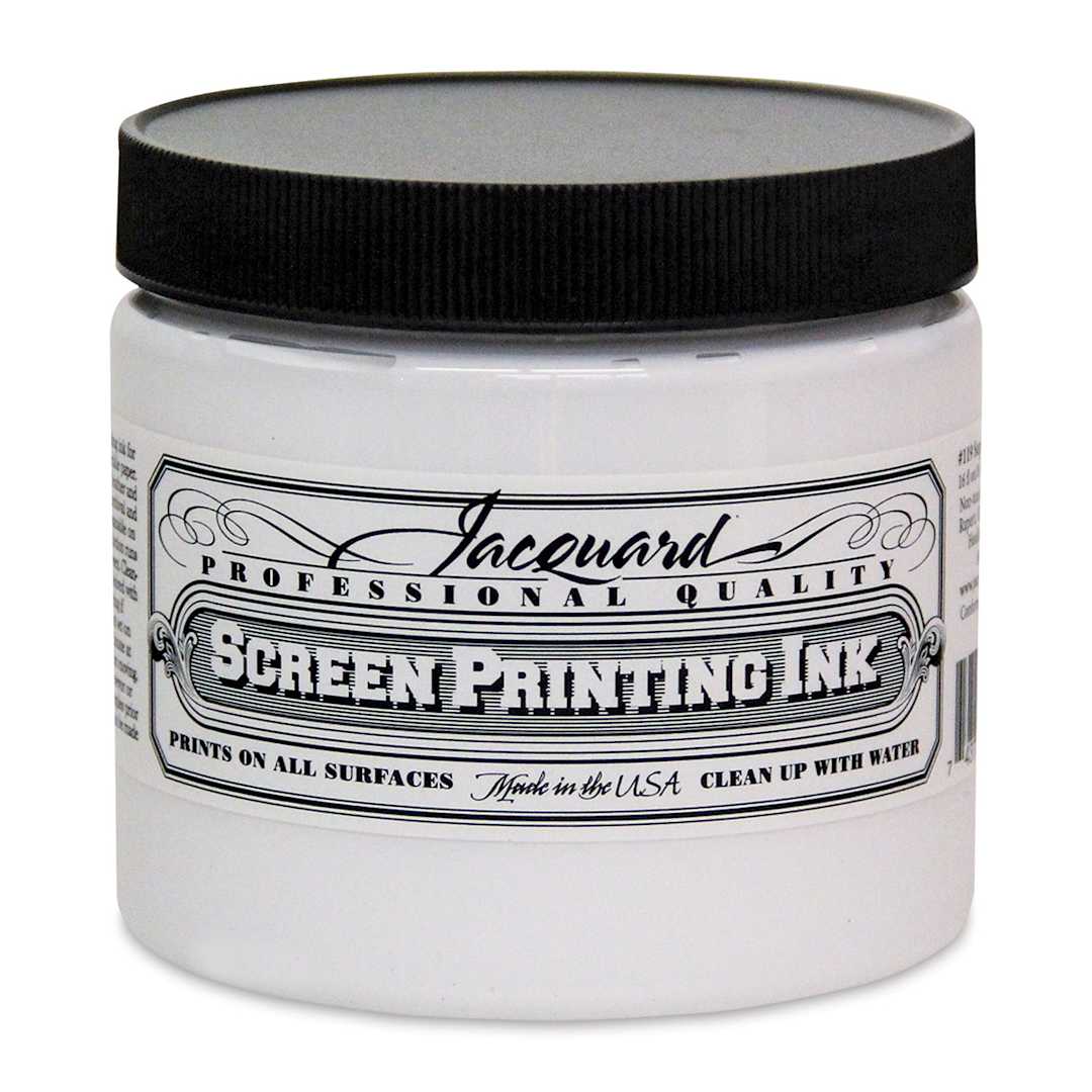 Open in modal - Jacquard Screen Printing Ink - Super Opaque White, 16 oz