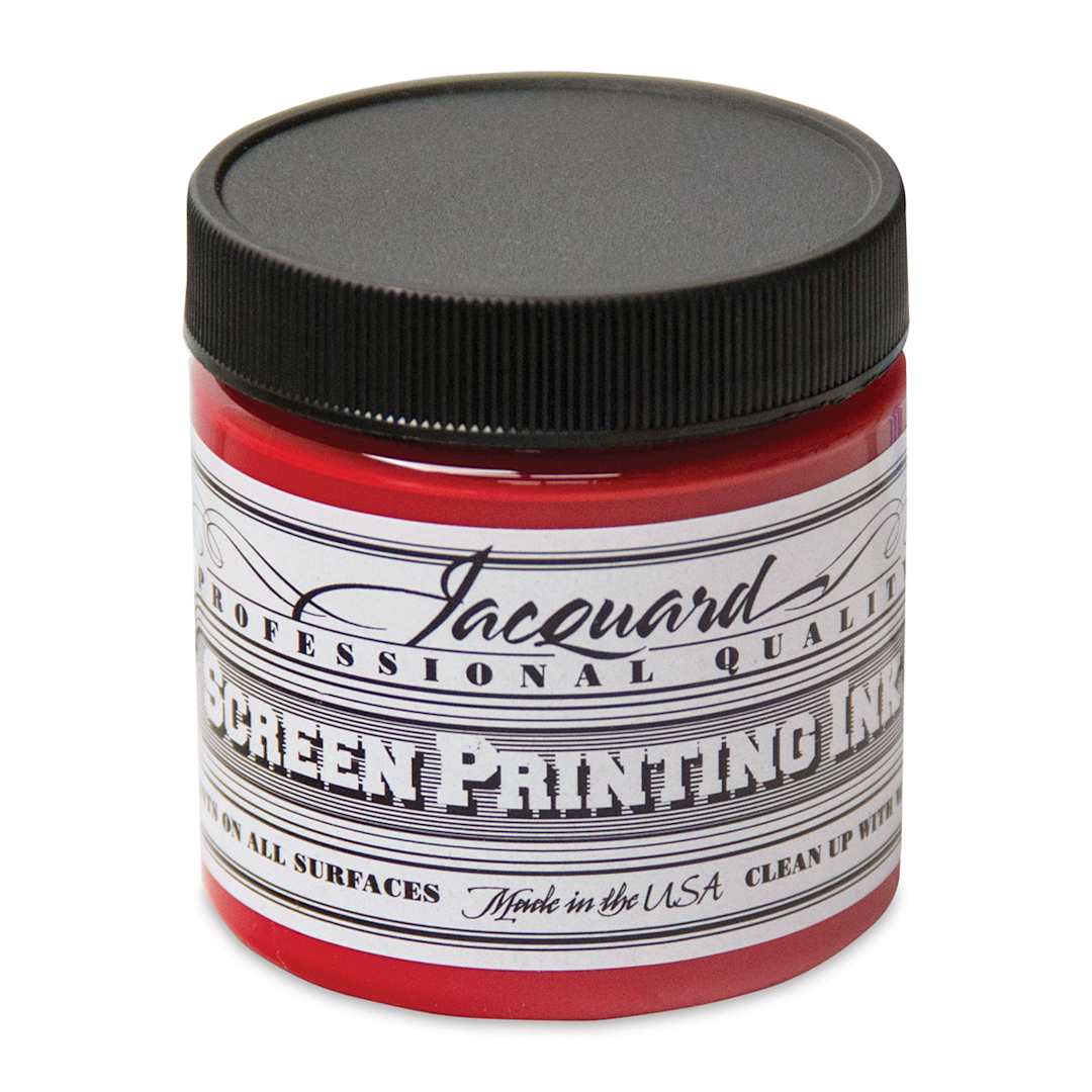 Open in modal - Jacquard Screen Printing Ink - Red, 4 oz