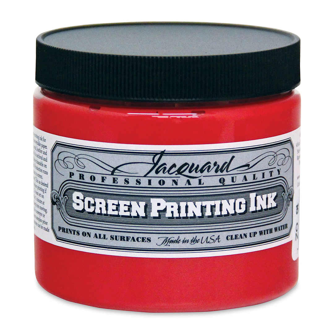 Open in modal - Jacquard Screen Printing Ink - Opaque Red, 16 oz