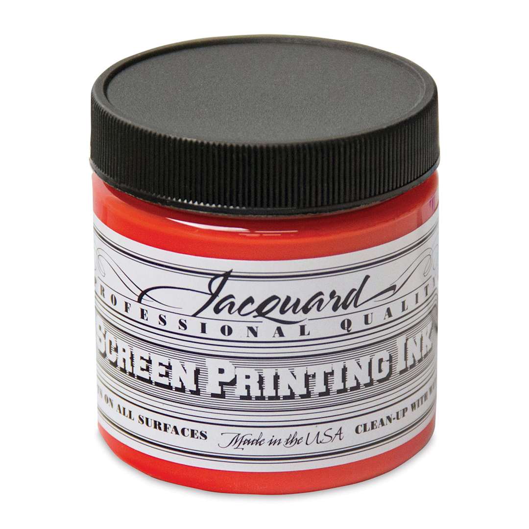 Open in modal - Jacquard Screen Printing Ink - Scarlet, 4 oz