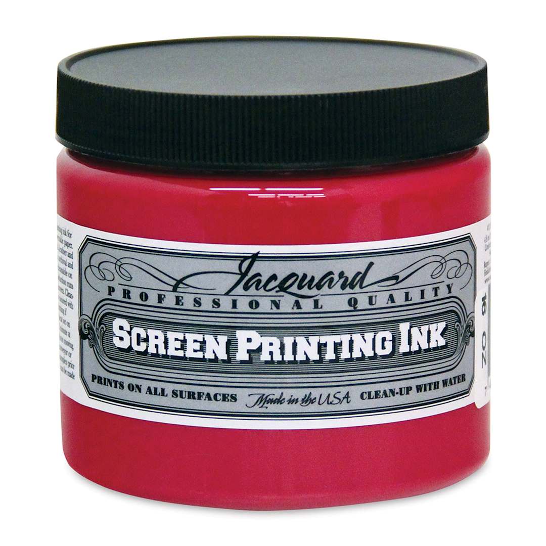 Open in modal - Jacquard Screen Printing Ink - Opaque Rubine, 16 oz