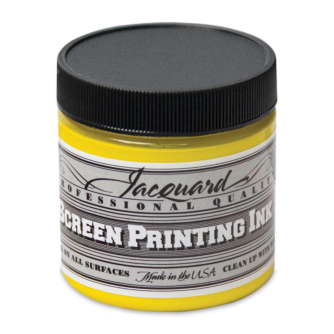 Open in modal - Jacquard Screen Printing Ink - Opaque Yellow, 4 oz
