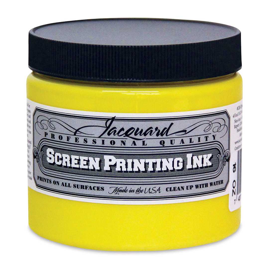 Open in modal - Jacquard Screen Printing Ink - Opaque Yellow, 16 oz
