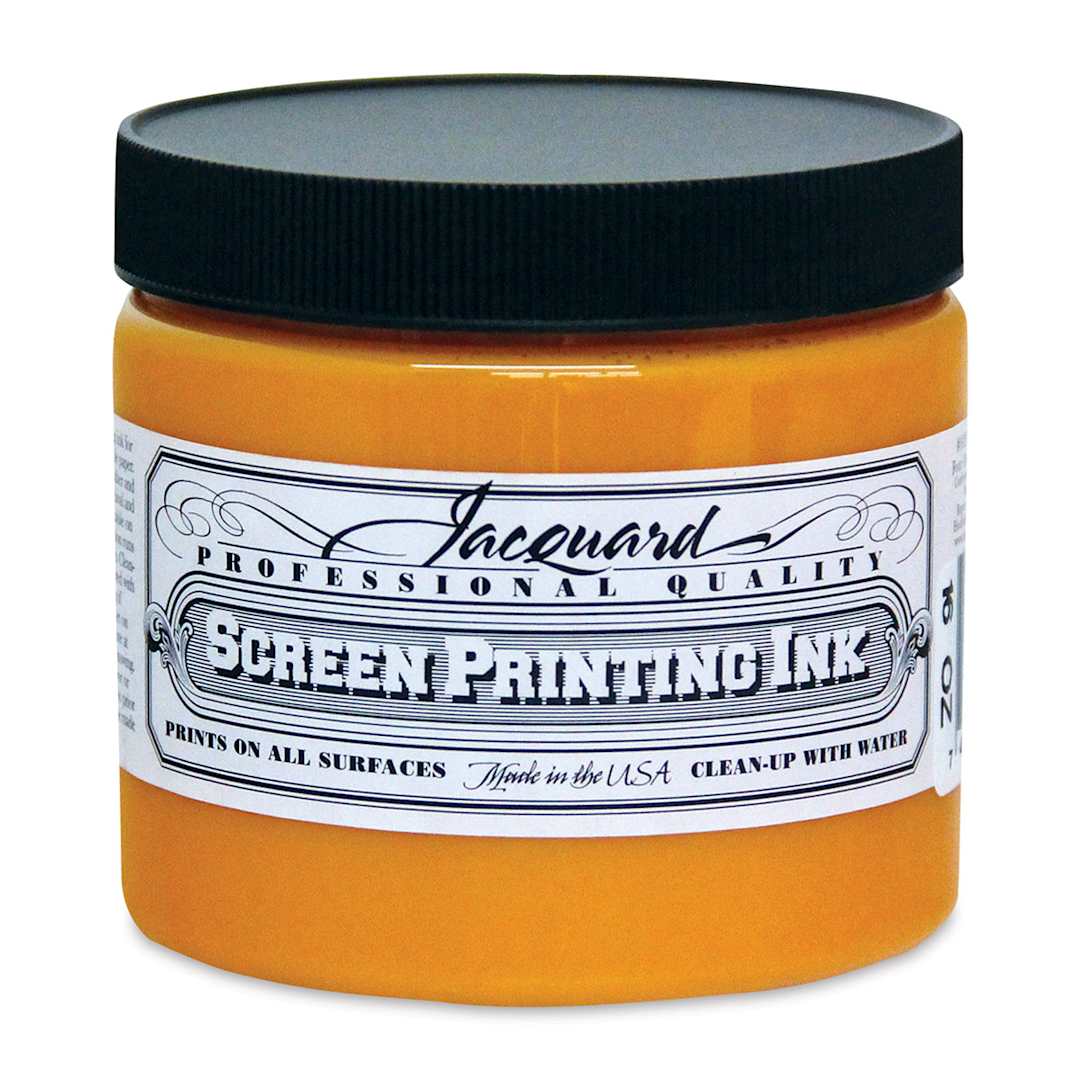 Open in modal - Jacquard Screen Printing Ink - Golden Yellow, 16 oz